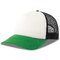 Бейсболка "Rapper-S",  белый/зеленый/черный