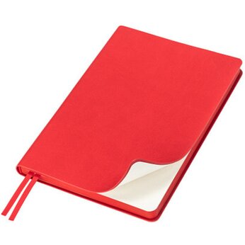 Ежедневник недатированный А5 "Flexy Soft Touch Latte", красный, срез красный