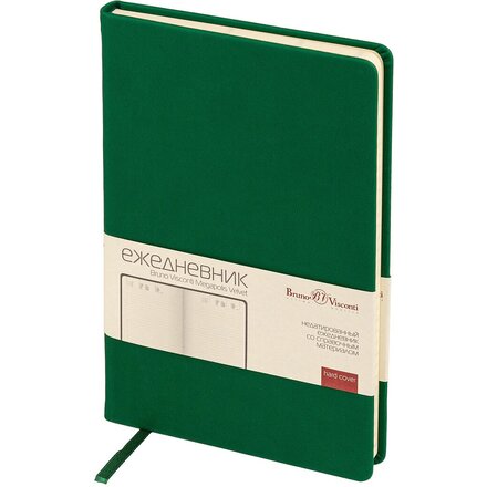 Ежедневник недатированный «Megapolis Velvet New» A5, зеленый
