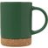 Кружка 450 мл с пробковым дном "Корк & Бон", глубокий зеленый