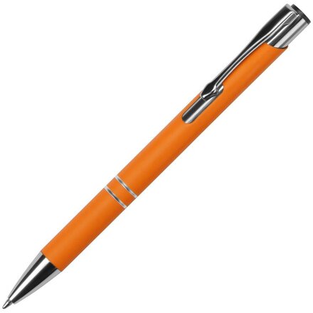 Ручка шариковая автоматическая "Legend Gum" оранжевый/серебристый