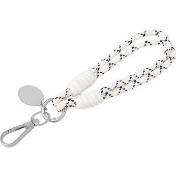 Брелок-браслет "Bohemian", черно-белый