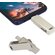 Карта памяти USB Flash 3.0 32 Gb СК-046 TypeA/TypeC Dual, серебристый