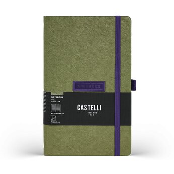 Блокнот "Shell Lime" А5, зеленый/фиолетовый