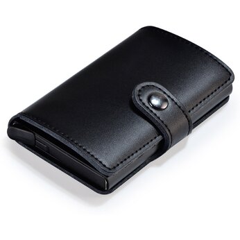 Держатель для банковских карт "Bakara" с защитой, черный