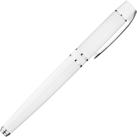 Ручка-роллер "Vip R" белый/серебристый
