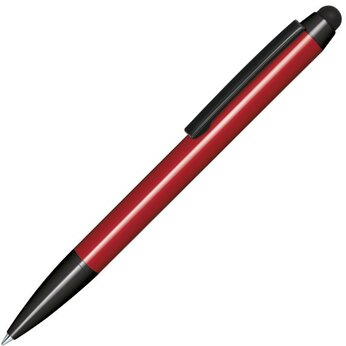 Ручка шариковая автоматическая "Attract Stylus" красный/черный