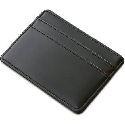 Картхолдер для двух карт и наличных денег с зажимом "Crave", черный