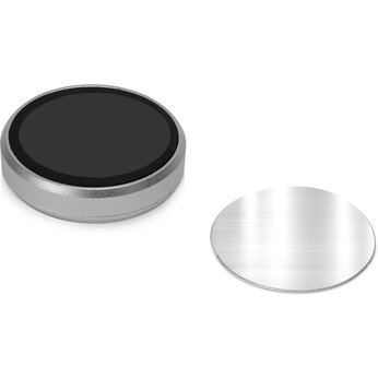 Магнитный держатель для телефона "Magpin mini", черный/стальной