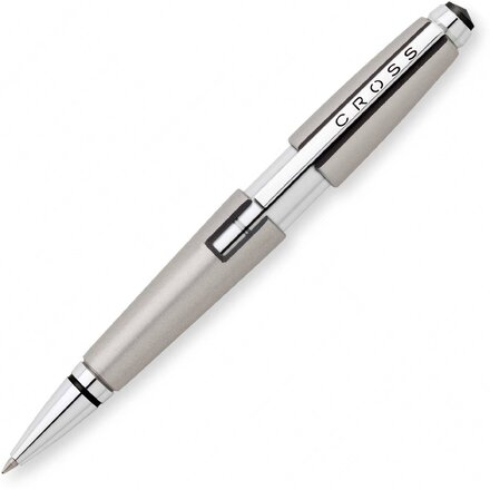 Ручка-роллер "Edge" серый/серебристый
