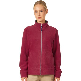 Куртка флисовая "Nashville" женская, красный/пепельно-серый, размер M