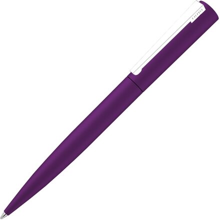 Ручка шариковая автоматическая "Brush Gum" фиолетовый/серебристый