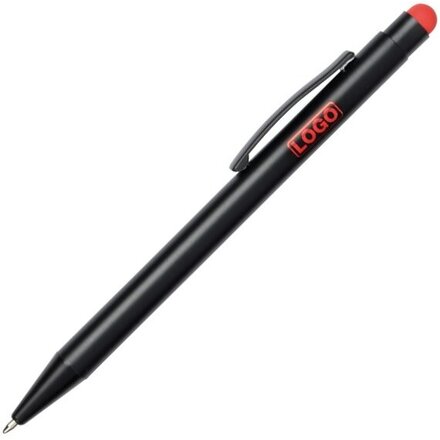 Ручка шариковая автоматическая "Black Beauty" черный/красный