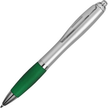 Ручка шариковая "Nash", зеленый/серебристый