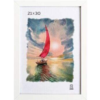 Фоторамка "П1-100 Zebra" 21*30 см, белый