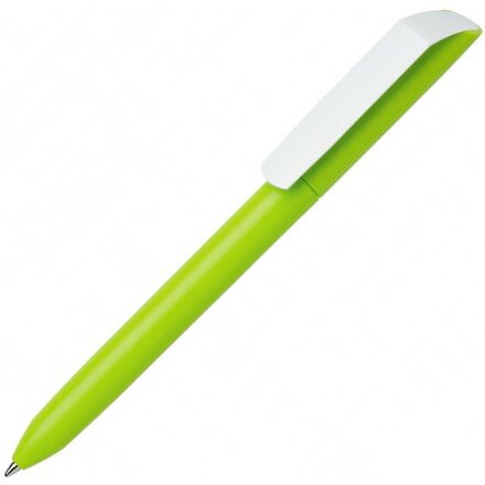 Ручка шариковая автоматическая "Flow Pure MATT CB" лимонный/белый