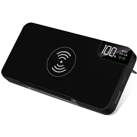 Зарядное устройство Power Bank "gPro QI" 10000 мАч, черный