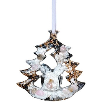 Елочные игрушки (Ель) Розовый кварц