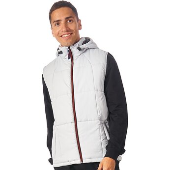 Жилет "Vigour" мужской, серый/черный, размер M