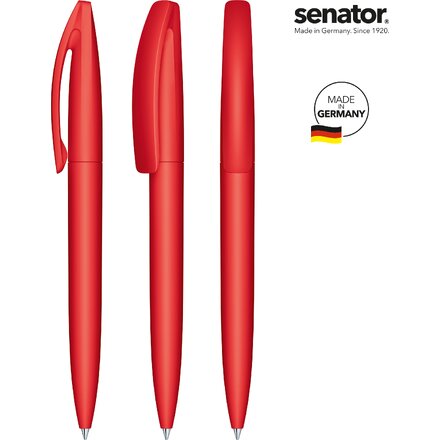 Ручка шариковая автоматическая "Bridge Soft Touch" красный