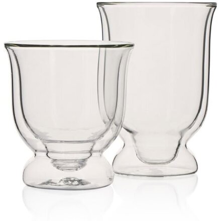 Набор стаканов из двойного стекла тм THERMOS 0,3L, в наборе 2 шт., размер 300 мл