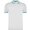 Рубашка-поло мужская "Montreal" 230, S, х/б, белый/бирюзовый