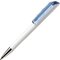 Ручка шариковая автоматическая "Flow B 30 CR" белый/светло-голубой