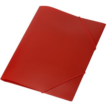 Папка формата А4 на резинке, красный