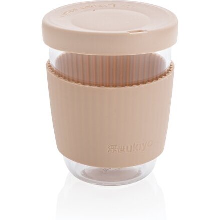 Стакан "Ukiyo" с крышкой и держателем, коричневый