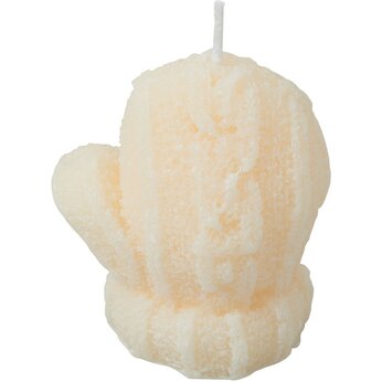 Свеча "Рукавичка", молочный