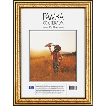 Фоторамка "OfficeSpace №2" 15*21 см, золотистый