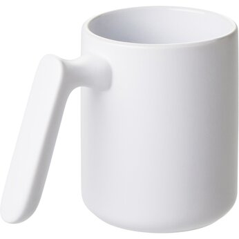 Кружка матовая с прямой ручкой "Axio", 360 мл, белый