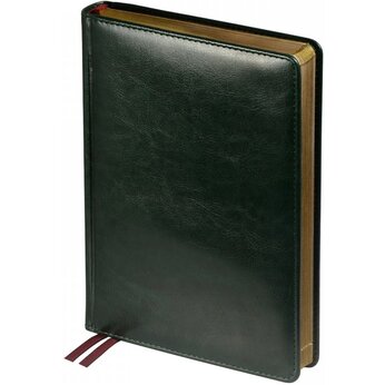 Ежедневник недатированный «Parliament» А5, зеленый, срез золотистый
