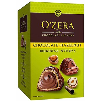 Конфеты шоколадные "O`Zera Chocolate Hazelnut" 150 г, с ореховой начинкой