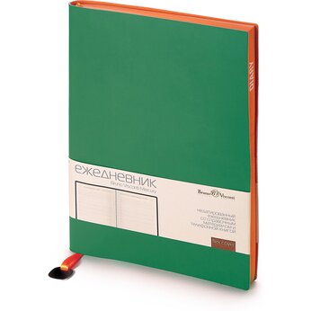 Ежедневник недатированный «Mercury» А5, зеленый