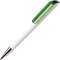 Ручка шариковая автоматическая "Flow B 30 CR" белый/зеленый