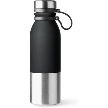 Бутылка ALKE из стали 304 с двухцветным корпусом, 850 мл, серебристый/черный