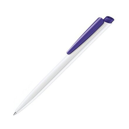 Ручка шариковая автоматическая "Dart Polished Basic" белый/фиолетовый