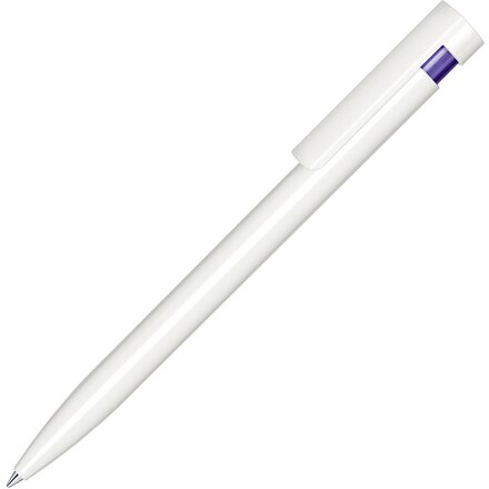 Ручка шариковая автоматическая "Liberty Polished Basic Antibac" белый/фиолетовый