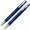 Набор "Эльба" синий/серебристый: ручка шариковая и карандаш механический