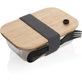 Контейнер для еды "P269.560", прозрачный/коричневый/черный