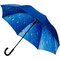 Зонт-трость "GP-54-R Капли дождя" синий/разноцветный