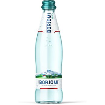 Вода минеральная "Borjomi" газированная, 0,33 л.