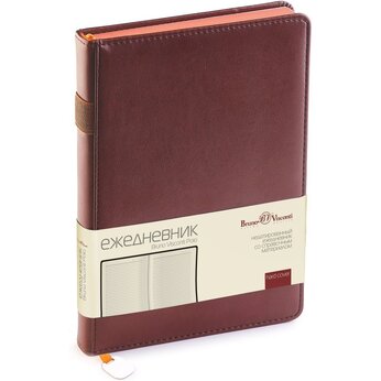 Ежедневник недатированный "Polo" А5, коричневый