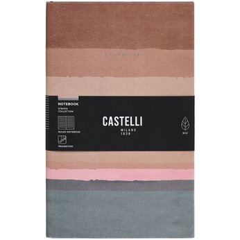 Блокнот "Stripes Rust" А5, коричневый