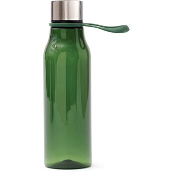 Бутылка для воды "Lean" с кольцом, зеленый/серебристый