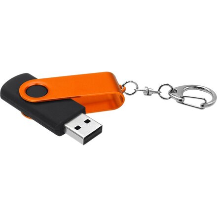 Карта памяти USB Flash 2.0 16 Gb "Twist Color" оранжевый