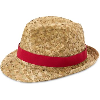 Pricus соломенная шляпа - Красный / Натуральный