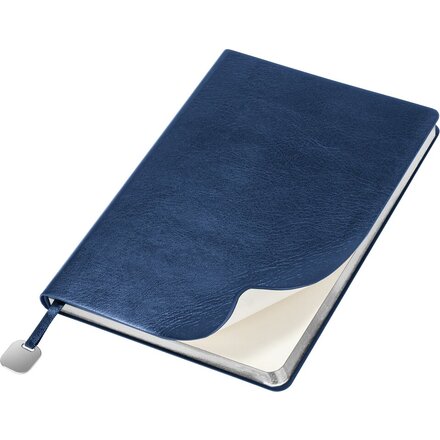 Ежедневник недатированный "Flexy Buffalo", темно-синий, срез серебристый