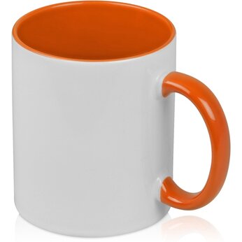 Кружка для сублимации "Sublime Color" белый/оранжевый